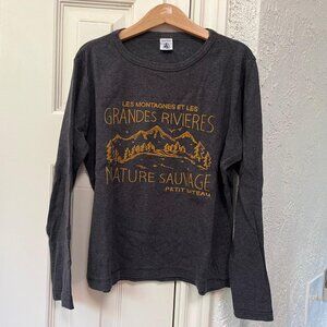 Dark grey tshirt Petit Bateau